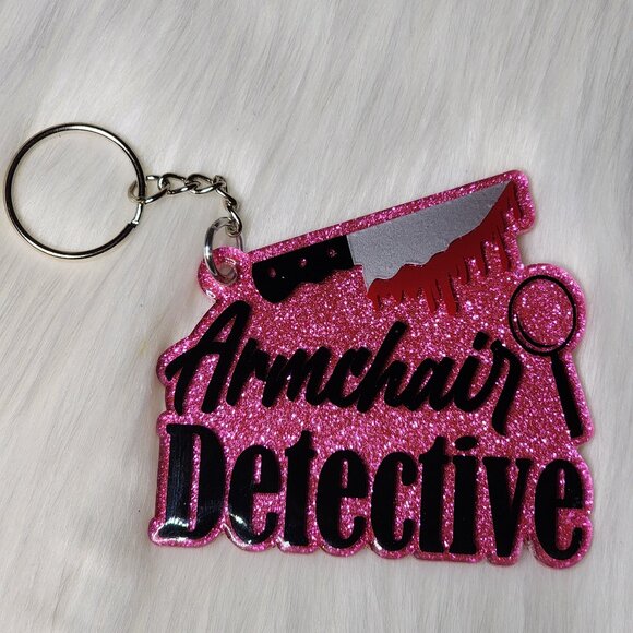 Armchair Detective Keychain - Picture 1 of 2